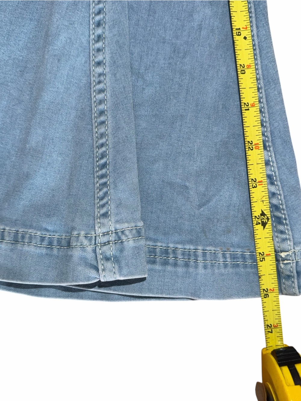 Free People We The Free Cha Cha Flare Jeans Pull On High Rise Bell Bottom Sz 27 - Picture 5 of 8